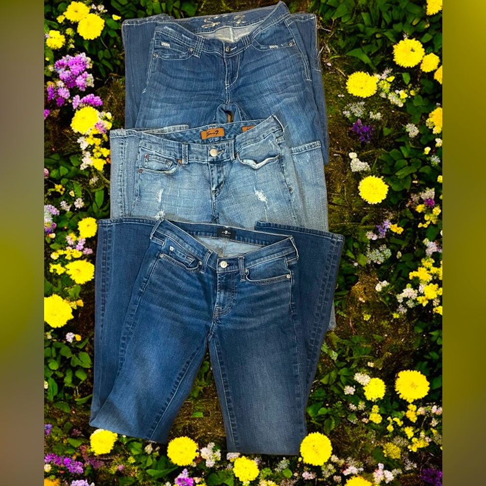 Lot of three Seven Jeans Women’s Size 27